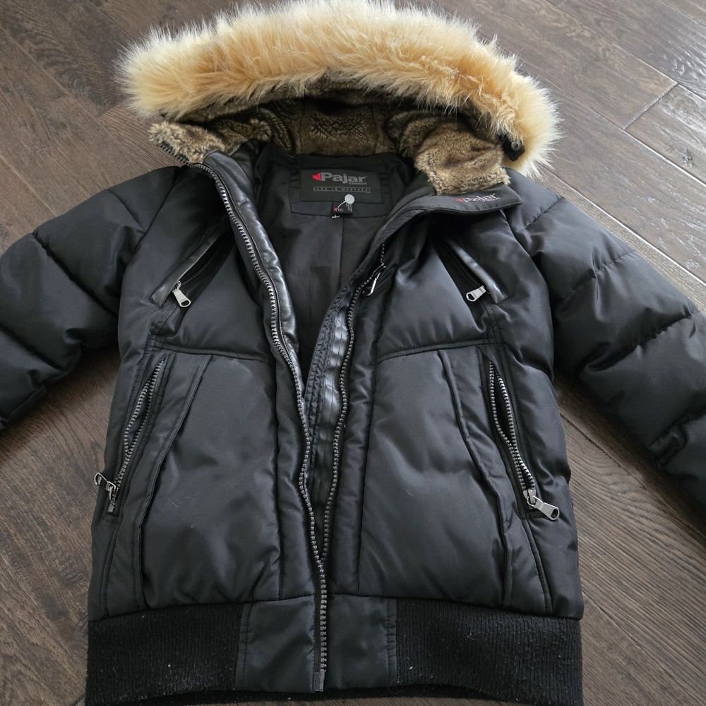 Girls/Ladies Black Pajar Winter Coat